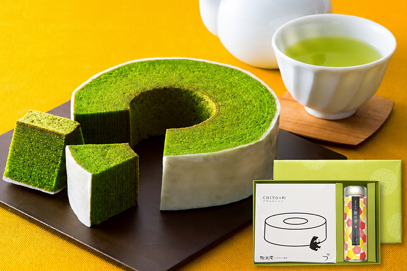 静岡抹茶バウムクーヘンと深蒸し煎茶セット