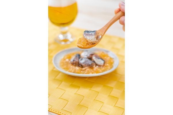 「K&K缶つま 北海道産いわしとジュレ 柚子胡椒風／燻製風」