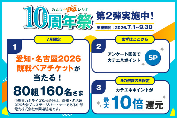 【10周年祭】第5回アジアパラ競技大会 観戦ペアチケット